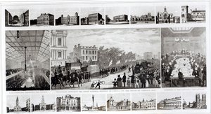 Scènes Geassocieerd met de Overhandiging van de Petitie aan het Parlement door Thomas Duncombe in 1842